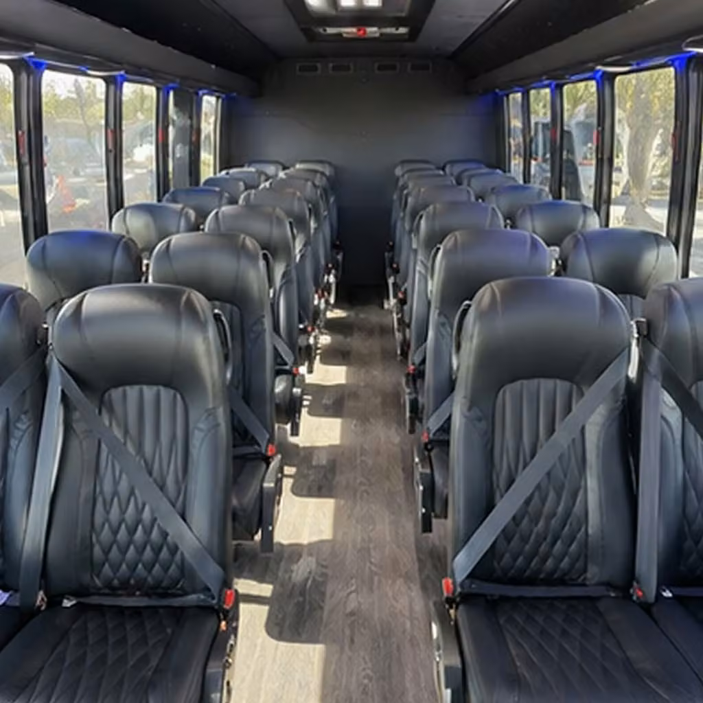 25 passenger minibus interior