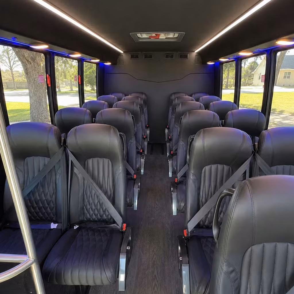 28 passenger minibus interior